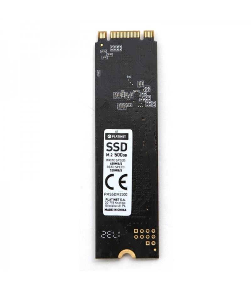 PLATINET SSD 500GB M 2 480 520MB s Samsung TLC SATA Interface SMI2258 controller with DRAM