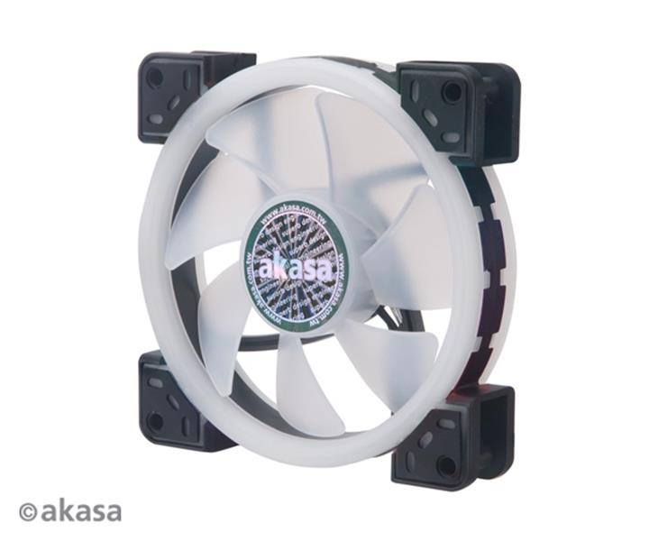 Akasa 12cm TWIN Loop Dual Sided Addressable RGB LED Fan Vegas TLX ASUS Aura MSI Mystic Light Sync Gigabyte Fusion ASRock Cert 