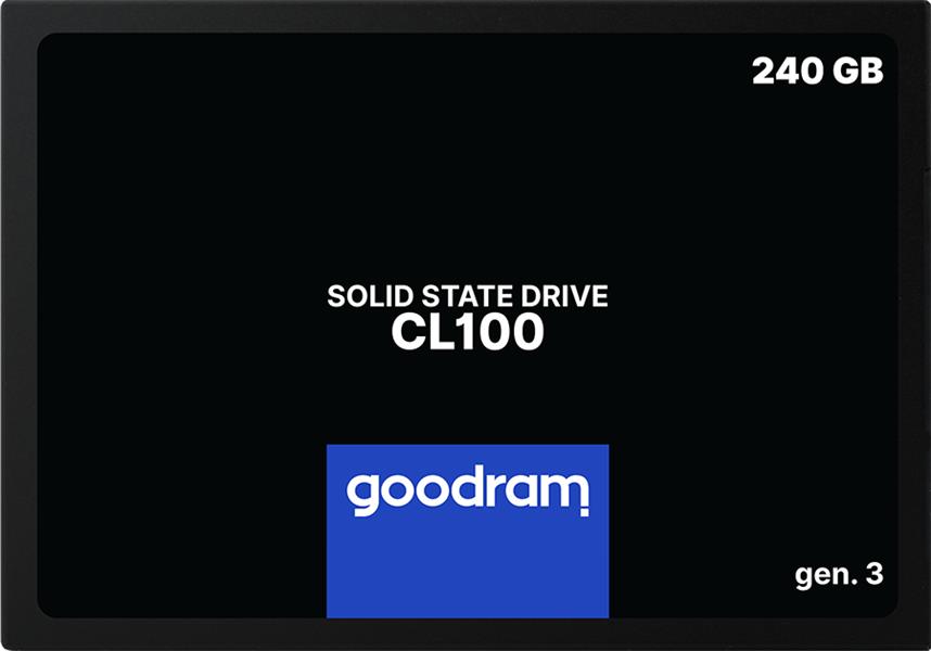GOODRAM CL100 gen 3 SSD 2 5 240GB SATA III 3D TLC Retail 520 400 MB s