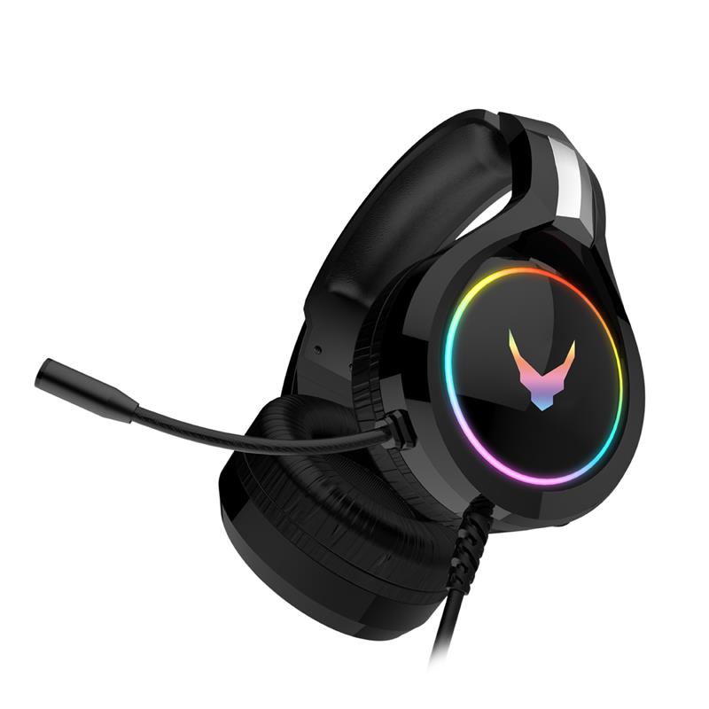 Varr Gaming Headset Hi-Fi Stereo black with RGB backlight 109 dB 50mm drivers sensitive microphone comfortable wear