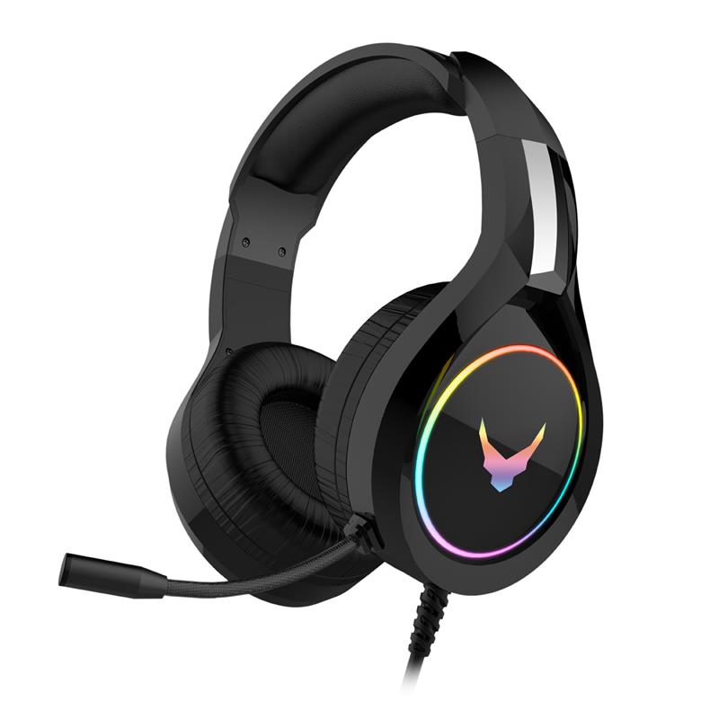 Varr Gaming Headset Hi-Fi Stereo black with RGB backlight 109 dB 50mm drivers sensitive microphone comfortable wear