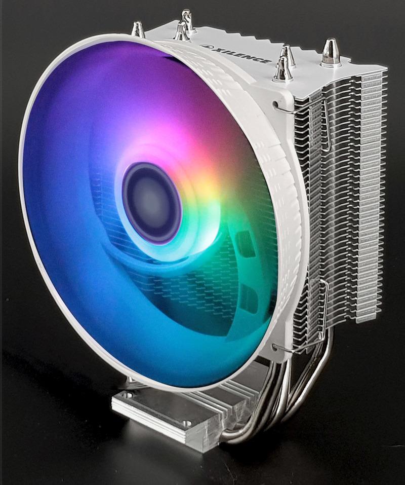 XILENCE Performance C CPU-Cooler 3HP White Universal Intel AMD ARGB 120 mm fan AM4 AM5 1700 1200 115X 150 Watt TDP