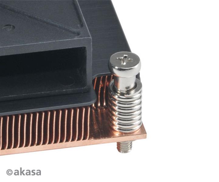 Akasa Intel 1U all copper active cooler with PWM blower fan lor LGA 2011 2066