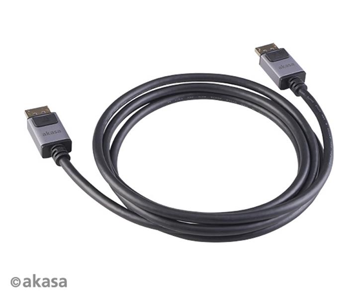 Akasa 8K DisplayPort cable with AL connector housing 2M DP1 4 Supports HBR3 8K@60Hz