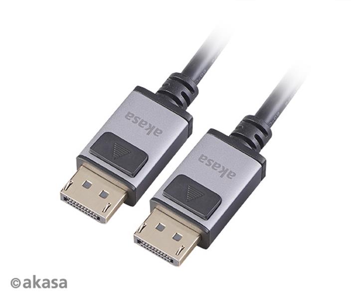 Akasa 8K DisplayPort cable with AL connector housing 2M DP1 4 Supports HBR3 8K@60Hz