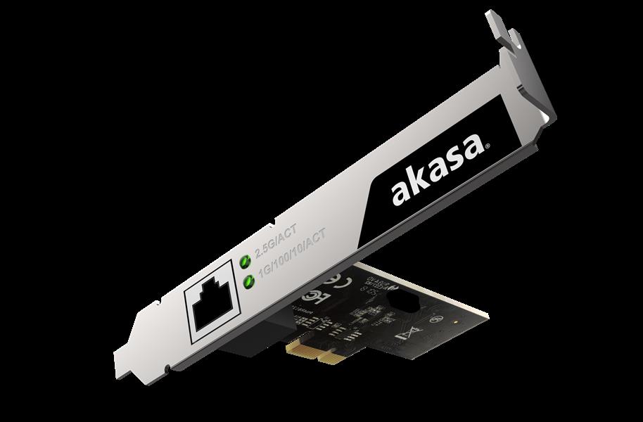 Akasa 2 5 Gigabit PCIe Network Card Realtek Chipset