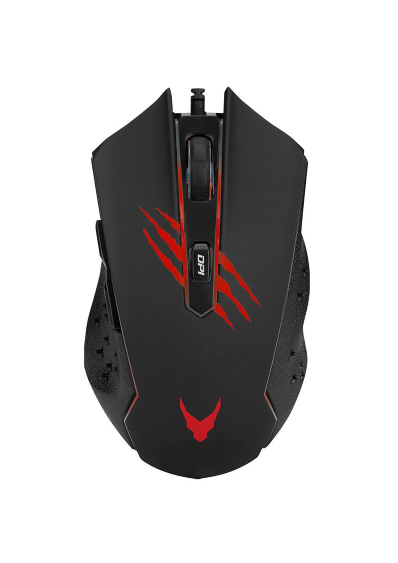 VARR RGB Gaming muis VGM-B04 1200-3600 dpi instelbaar RGB Rival Black USB 1 5 meter 6 button A603EP chip