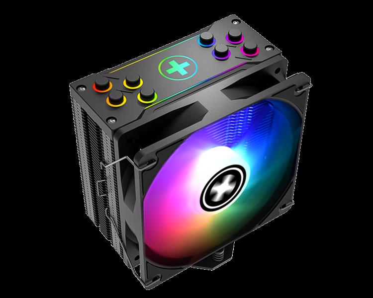 Xilence Performance A CPU koeler M704PRO ARGB Intel: 2066 2011 1200 115X 1700 : AMD: AM4 AM5 18 0 - 30 2 dBA 120 mm ARGB Fan 180 Watt TDP