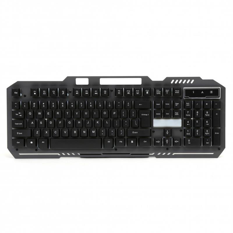 VARR VGK100 multimedia gaming keyboard metal LED< black 1 5m USB 3 mm key strole 0 8 kgf 50gf force inc phone stand