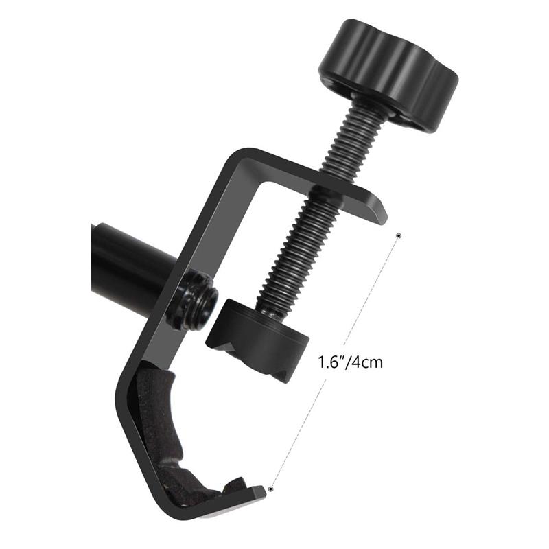 VARR Gaming Vlogging microphone POP filter - 15 5 cm - arm lengte 35 cm 4 cm mounting clamp