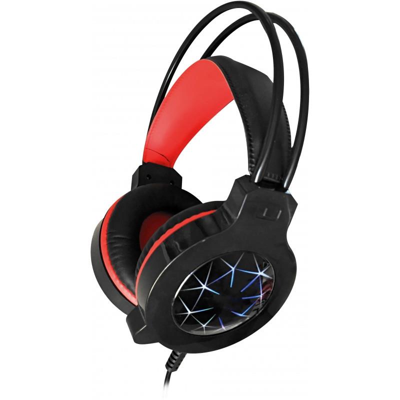 Varr VH6010B hoofdtelefoon/headset Bedraad Hoofdband Gamen Zwart, Rood