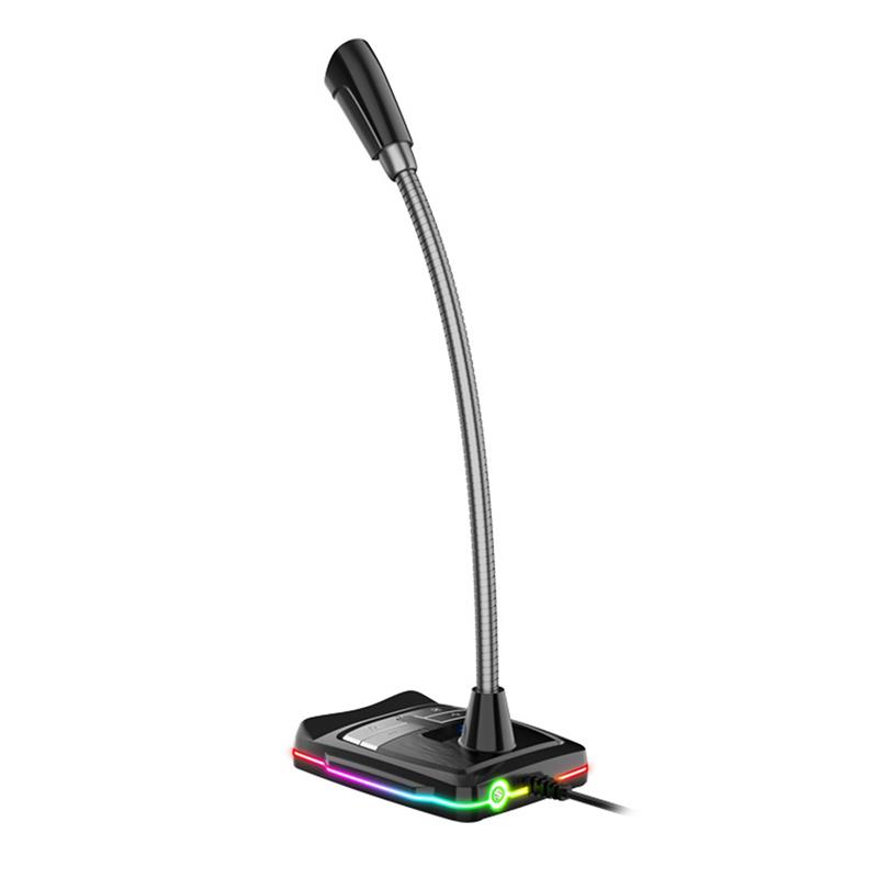 VARR Gaming Desktop microfoon - RGB USB 1 5m - black 70Hz-10KH S N ratio: >50dB - Omni-directioneel