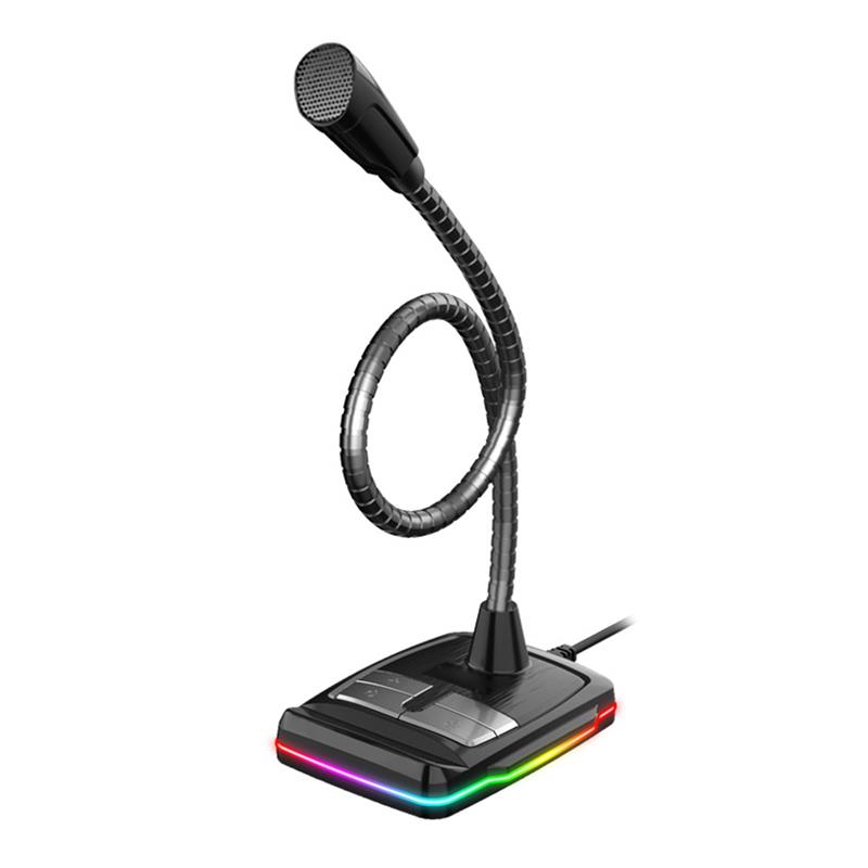 VARR Gaming Desktop microfoon - RGB USB 1 5m - black 70Hz-10KH S N ratio: >50dB - Omni-directioneel