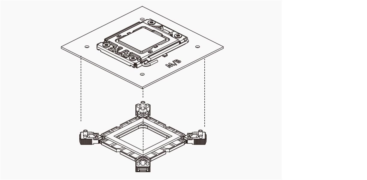 Zalman ZM-1700MKD onderdeel & accessoire voor computerkoelsystemen Montageset