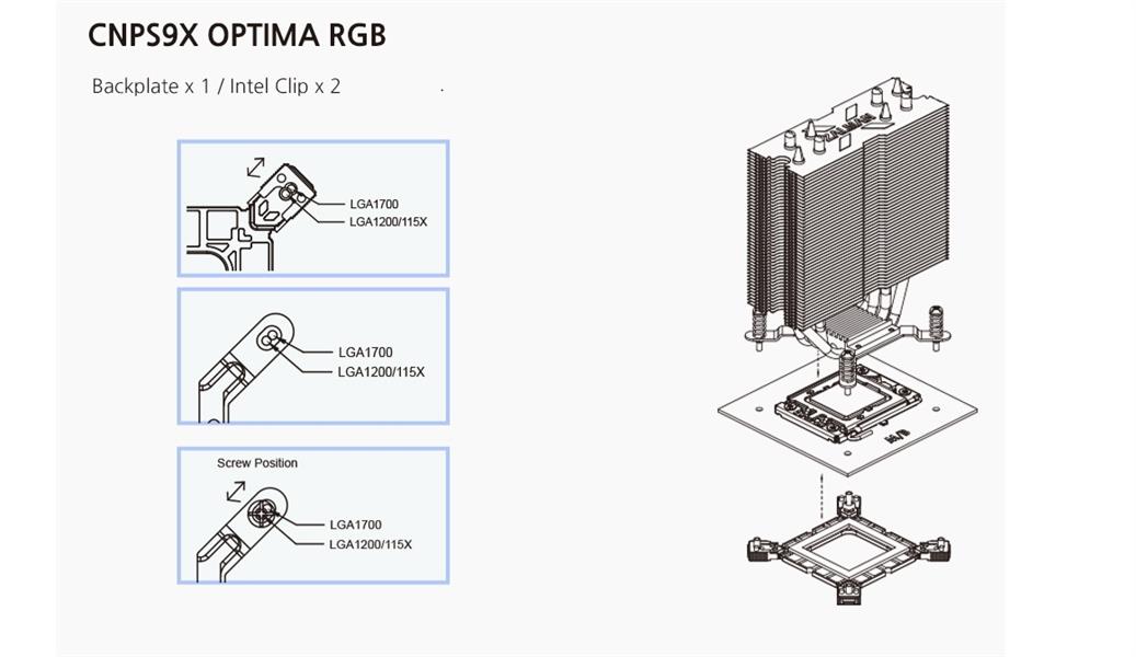 Zalman ZM-1700MKD onderdeel & accessoire voor computerkoelsystemen Montageset