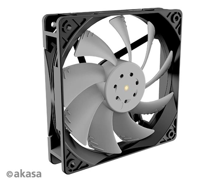 Akasa OTTO SC12 Pressure Optimised IP68 water resistant fan 4pin PWM 2000RPM 12cm