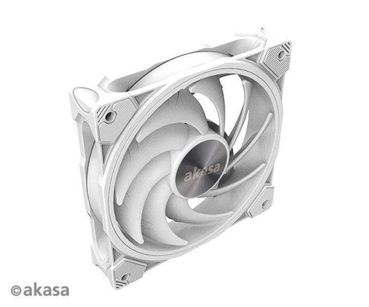 Akasa SOHO AR 12cm ARGB PWM fan with advanced blade design White color