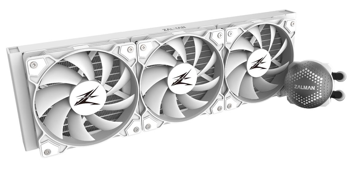 Zalman ALPHA36 White CPU Liquid Cooler 360mm Radiator 3 x 120 mm Fan ARGB pump Dual Processor Alles-in-één vloeistofkoeler 12 cm Wit