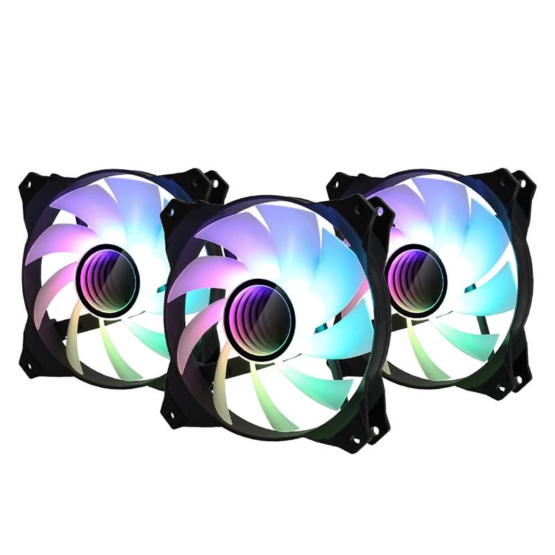 Zalman ZM-IF120 3pack ZM-4PALC controller 120mm Milky White aRGB Fan infinity effect 1 200 RPM 21 0dB A 55 2CFM 1-to-2 Addressable RGB LED Splitter Ca
