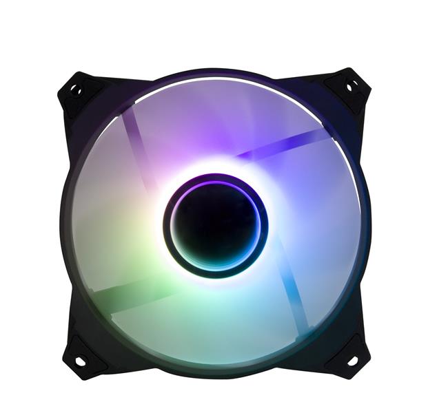 Zalman ZM-IF120 3pack+ ZM-4PALC controller 120mm Milky White aRGB Fan infinity effect Computer behuizing Ventilator 12 cm Zwart