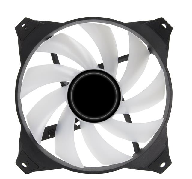 Zalman ZM-IF120 3pack+ ZM-4PALC controller 120mm Milky White aRGB Fan infinity effect Computer behuizing Ventilator 12 cm Zwart