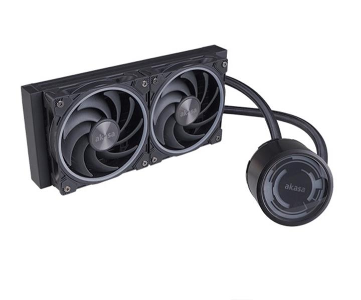 Akasa SOHO 240 Dusk Edition Dual radiator liquid CPU cooler ARGB LED Black