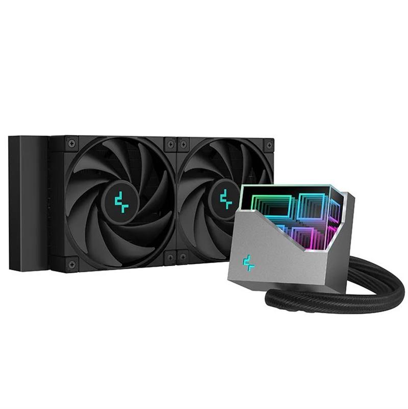 DeepCool LT520 Processor Alles-in-één vloeistofkoeler 12 cm Zwart 1 stuk(s)