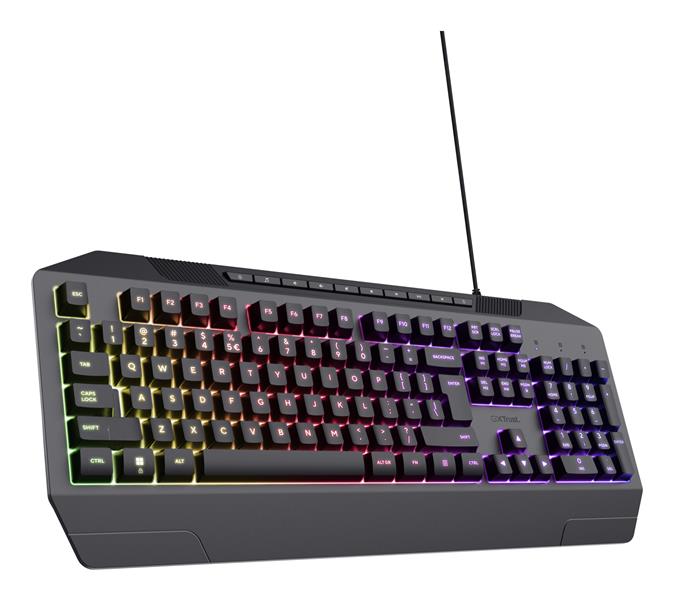 Trust GXT 836 Evocx toetsenbord USB AZERTY Belgisch Zwart