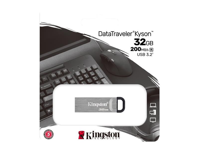 Kingston DataTraveler Kyson USB flash drive 32 GB USB Type-A 3 2 Gen 1 Silver