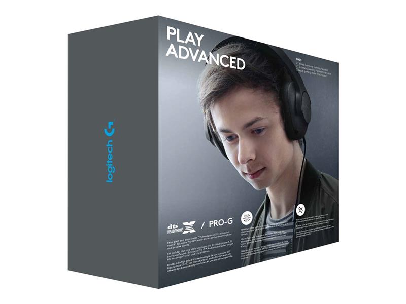 LOGI G433 Gaming Headset BLACK EMEA