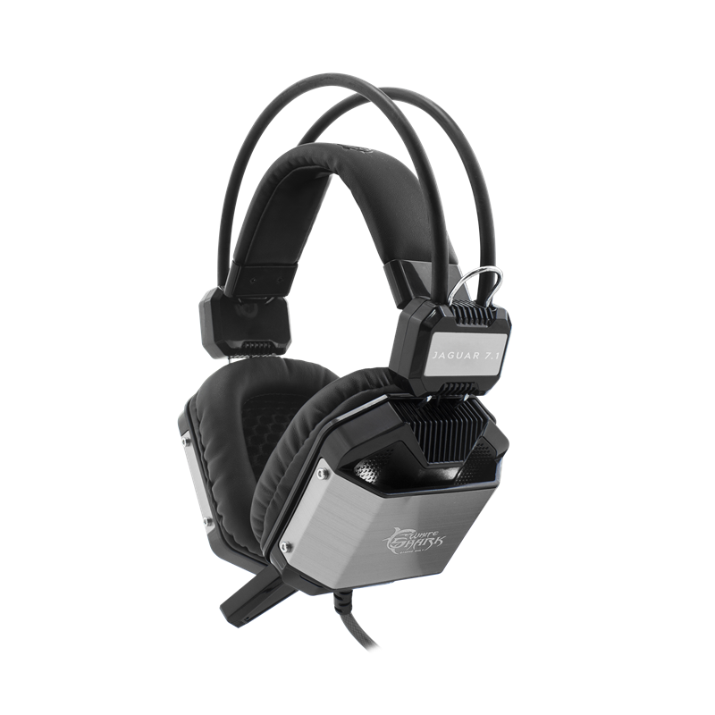 White Shark headset JAGUAR-7.1 / Zwart/Zilver