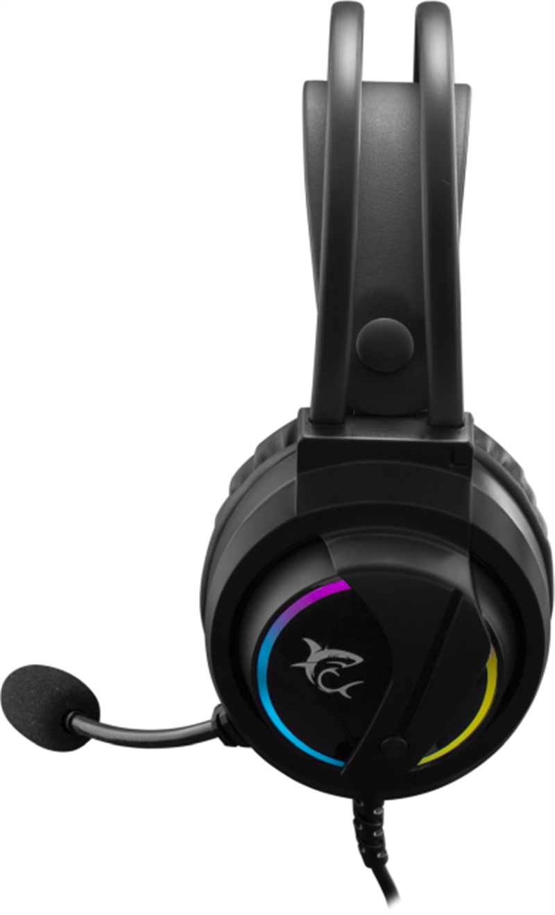 White Shark WOLF GH-2044 USB Gaming Headset voor PS4 en PC met RGB verlichting - Zwart