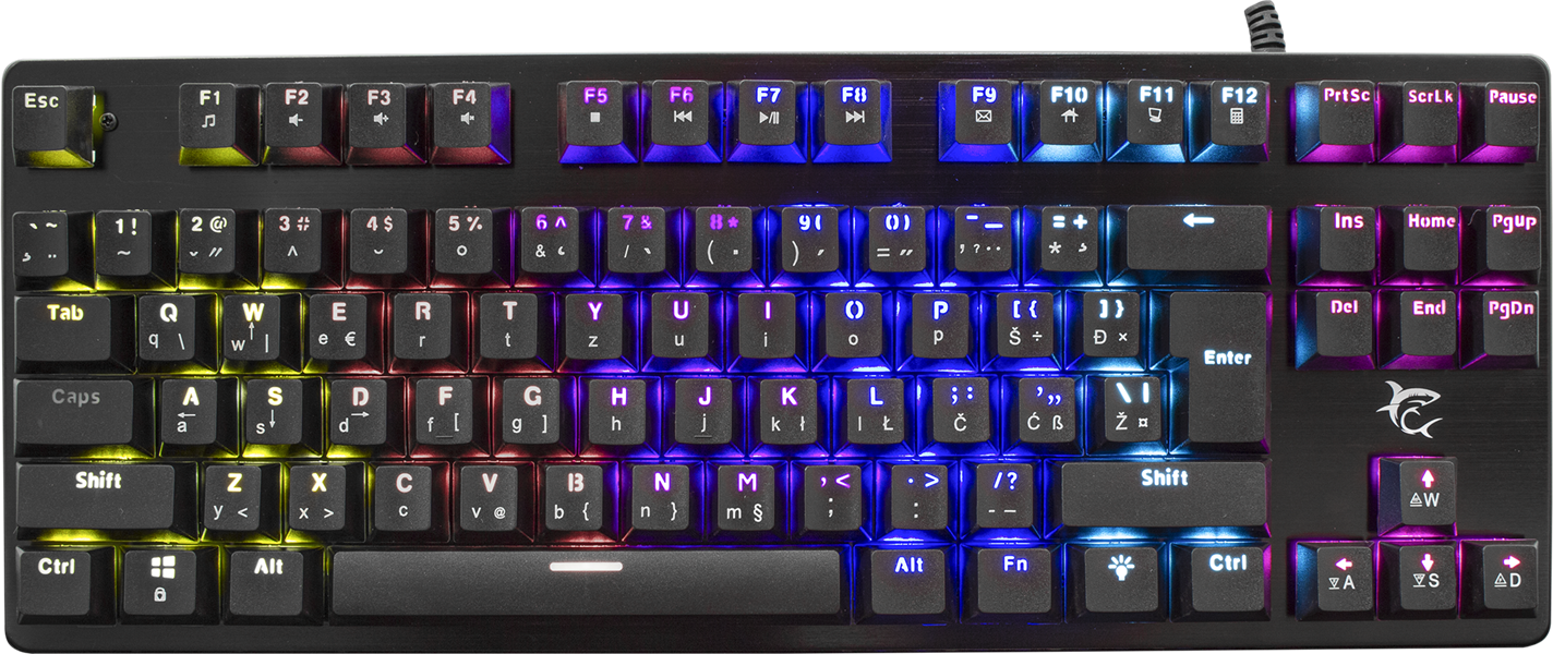White Shark Spartan TKL mechanische gaming keyboard GK-2101 - Red switches -US layout