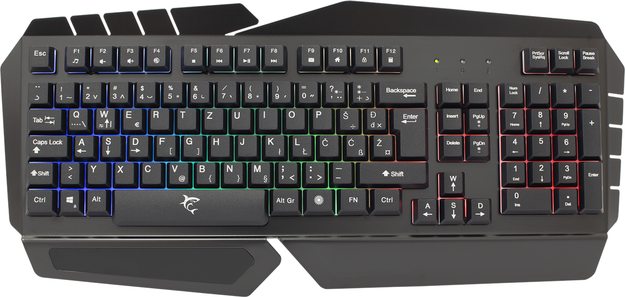 White Shark Templar gaming keyboard met verlichting - US layout