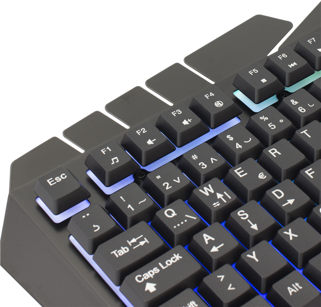 White Shark Templar gaming keyboard met verlichting - US layout