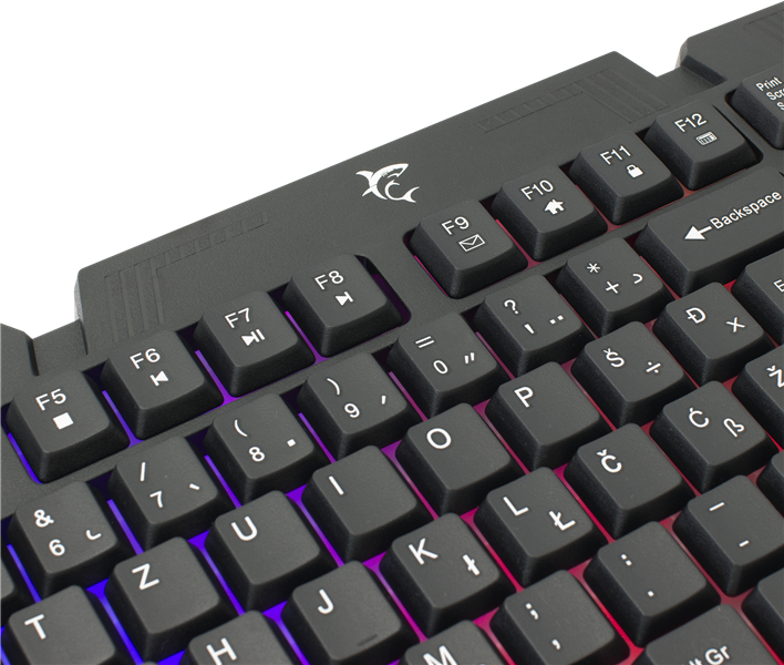 White Shark Dakota gaming keyboard met verlichting - US layout