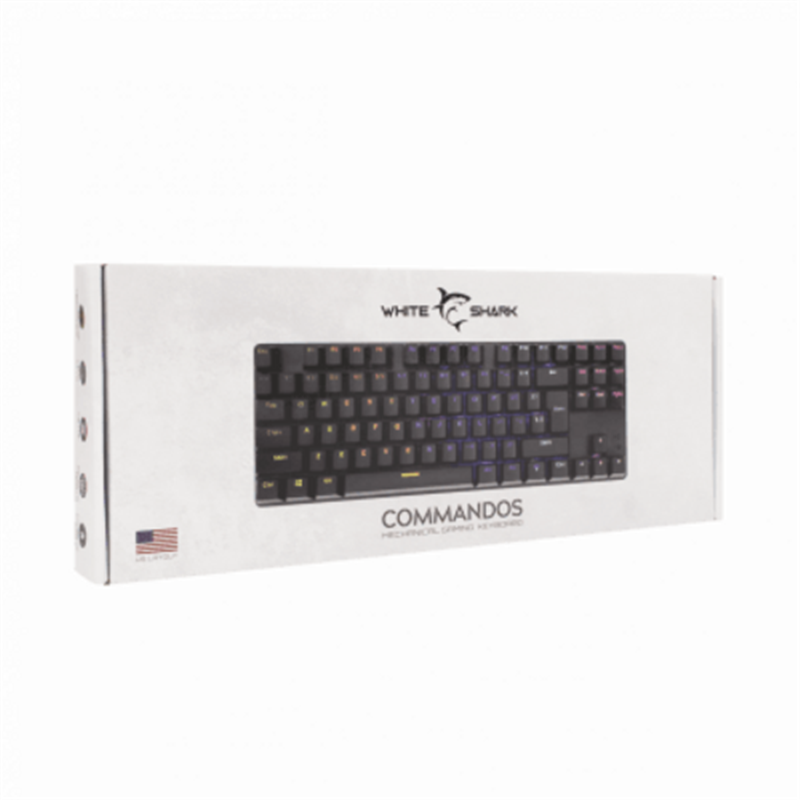 White Shark Commandos Compact mechanisch toetsenbord gk-2106 blue switch