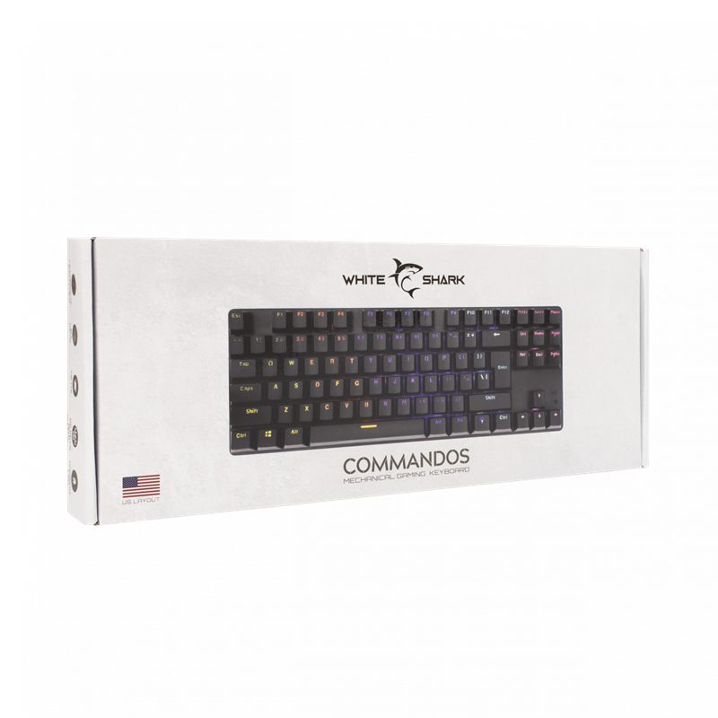 White Shark Commandos compact mechanische gaming toetsenbord