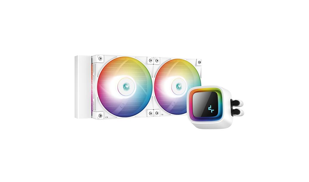 DeepCool LS520 240mm ARGB White Water Cooler 2x FC120 120mm PWM ARGB High Performance Fan sockets: Intel: LGA2066 2011-v3 2011 1700 1200 1151 1150 115
