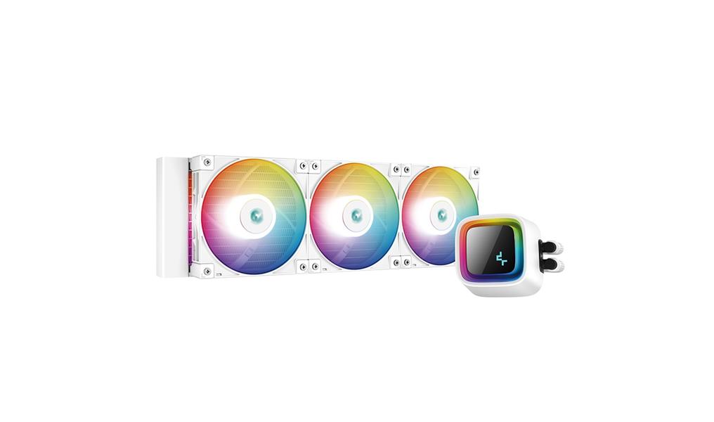 DeepCool LS720 360mm ARGB White Water Cooler 3x FC120 120mm PWM ARGB High Performance Fan sockets: Intel: LGA2066 2011-v3 2011 1700 1200 1151 1150 115