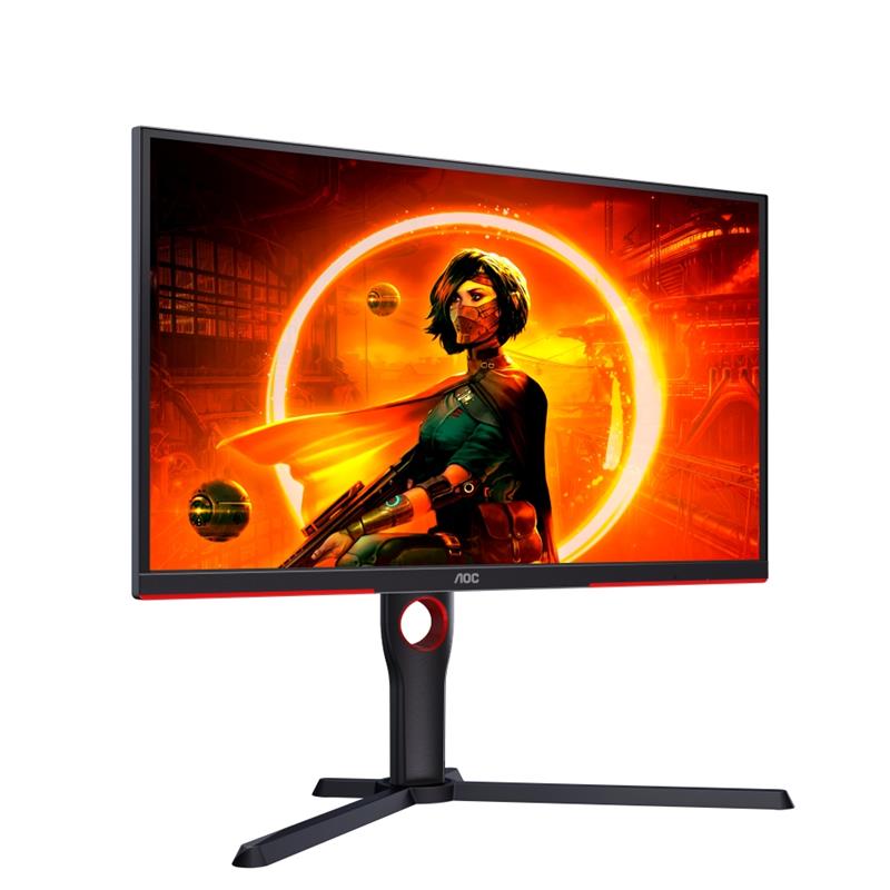 AOC 25G3ZM/BK computer monitor 62,2 cm (24.5"") 1920 x 1080 Pixels Full HD Zwart, Rood