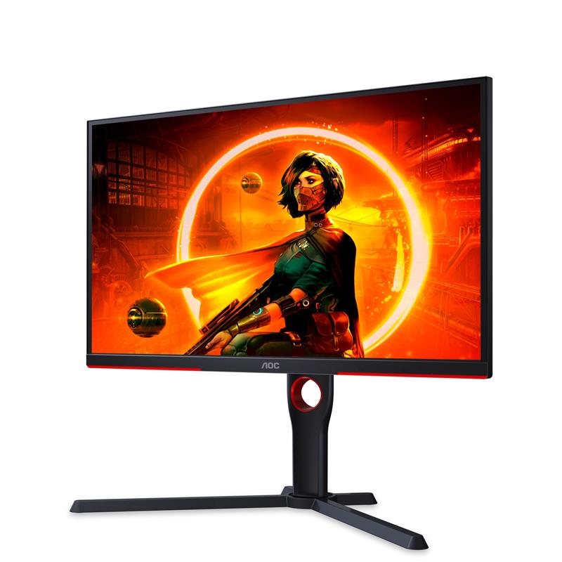 AOC 25G3ZM/BK computer monitor 62,2 cm (24.5"") 1920 x 1080 Pixels Full HD Zwart, Rood