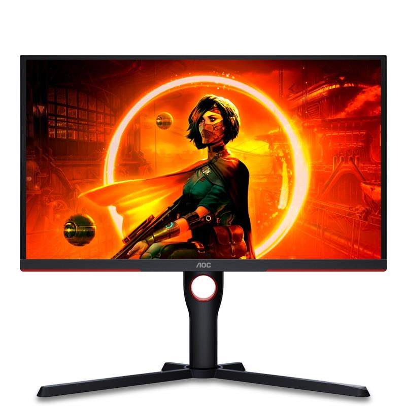 AOC 25G3ZM/BK computer monitor 62,2 cm (24.5"") 1920 x 1080 Pixels Full HD Zwart, Rood