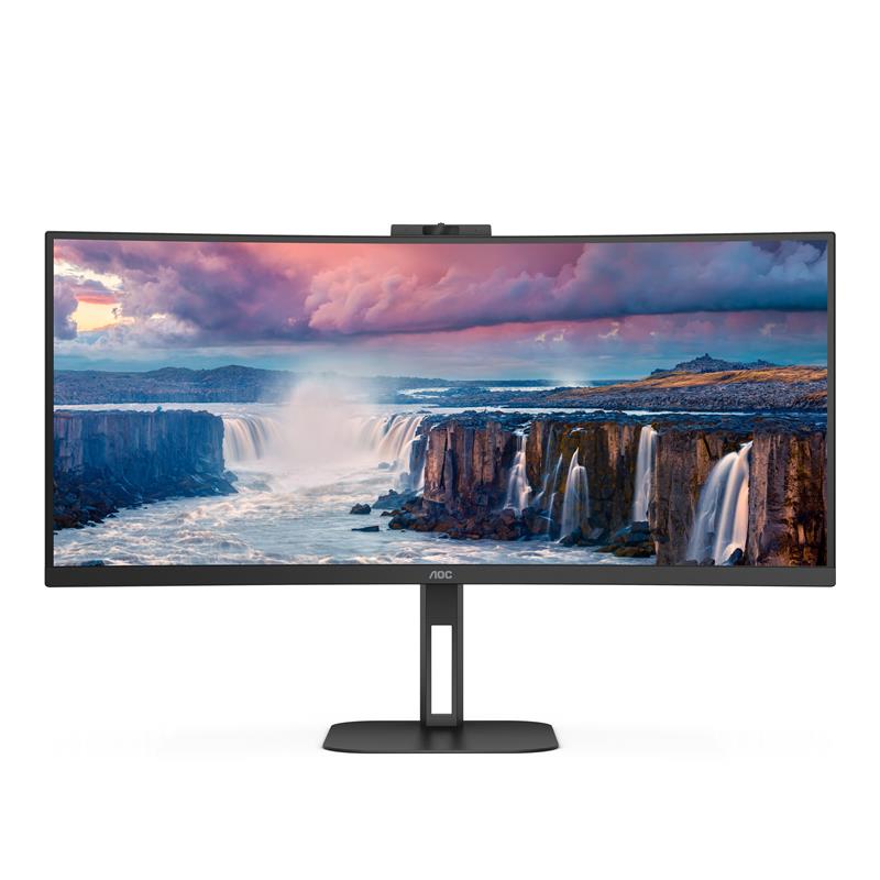 AOC V5 CU34V5CW 86,4 cm (34"") 3440 x 1440 Pixels Wide Quad HD LED Zwart