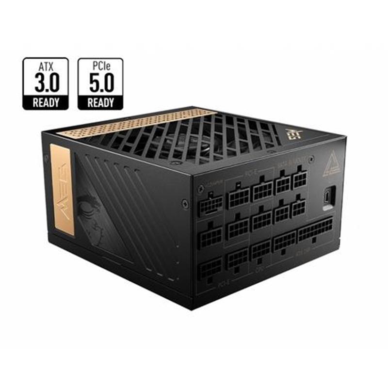 MSI MEG AI1300P PCIE5 power supply unit 1300 W 24-pin ATX ATX Zwart