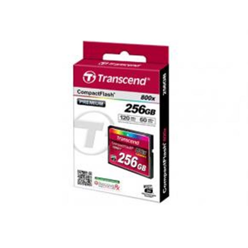 Transcend Premium CompactFlash 64GB 4K 120 60MB s 800X TYPE I UDMA7 MLC NAND 