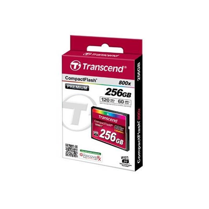 Transcend Premium CompactFlash 64GB 4K 120 60MB s 800X TYPE I UDMA7 MLC NAND 