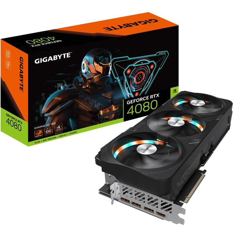 GIGA VGA 16GB RTX4080 AERO OC-16GD 3xDP/3xHDMI GeForce RTX 4080 16GB GAMING OC