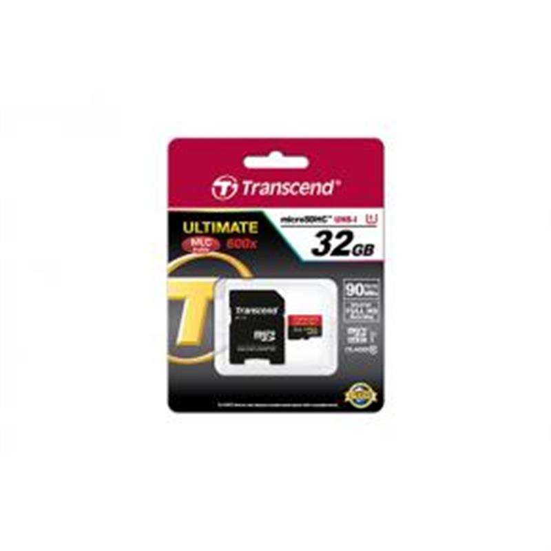 Transcend Ultimate MicroSDHC 16GB FullHD 90MB s UHS-I U1 Class10 600x MLC