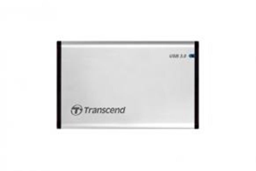 Transcend StoreJet 25S3 2 5 HDD- SSD-behuizing Zilver Stroomvoorziening via USB